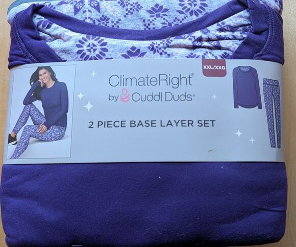 ClimateRight by Cuddl Duds Pants - 🧨NWT Women's XXL Cuddl Duds Base Layer Set